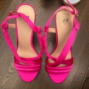 H&M Pink Strappy Heels